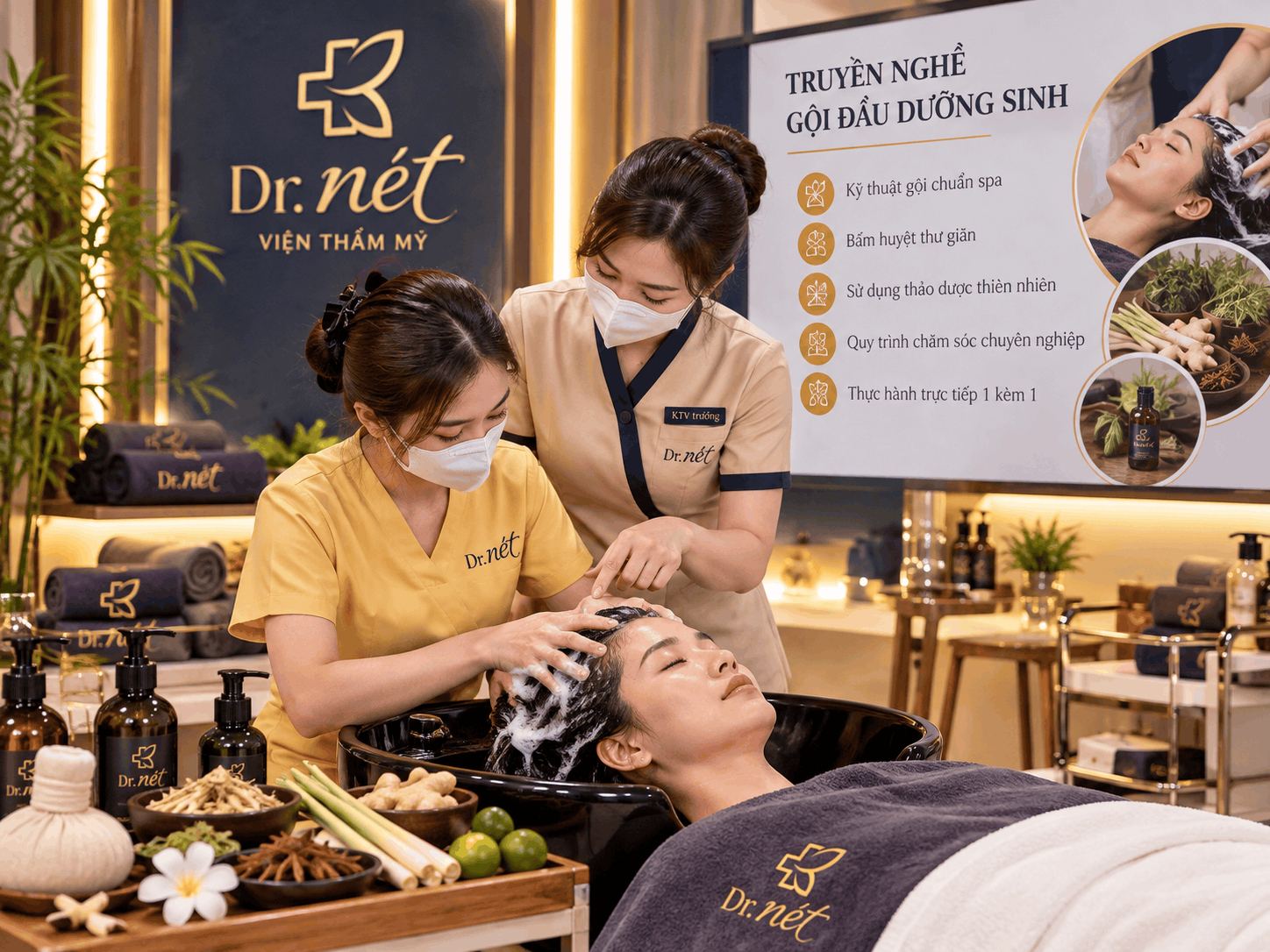 Truyền nghề gội đầu dưỡng sinh
